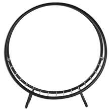 Portalegna in Metallo per Interni ed Esterni per Camino, Porta Legna da Interno con Forma a Cesto, 45x29.5x47cm, Nero - nero - Visualizzare 9