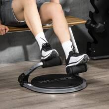 HOMCOM Abs Trainer, Ab Crunch Machine, Foldable Abdominal Trainer, Core Fitness & Whole Body Exercise Equipment For Home Gym - Black - View 2