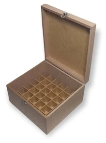 Caixa Para Óleos Essenciais Em MDF Para 36 Unidades Manicure Porta Esmaltes Organizador