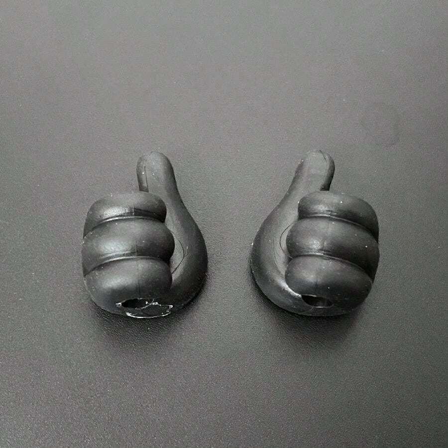 Thumb Hook Cable Organizer For Desktop, Wall, No Trace Adhesive Hook For Fixing Charging Cable - Black - View 1