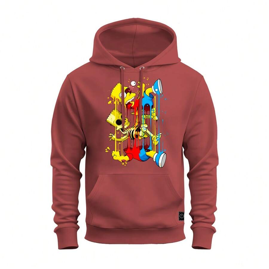Men Sweatshirts - 紅色 - 查看 1