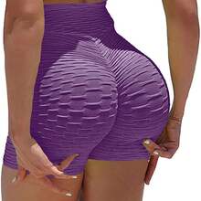 Haute Edition Women's Booty Lift Active Workout Bike Short - 灰色 - 查看 3