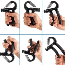 Hand Grip Aparelho fisioterapia Exercitador de Dedos De Mola Ajustavel Fortalecedor Flexor de Punho e Antebraço Academia Fitness - Multicolorido - Visão 3