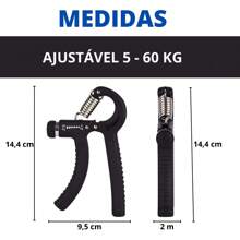 Hand Grip Flexor De Punho Exercício Para Mãos Ajustável Mola 60 Kg Treinar Antebraço