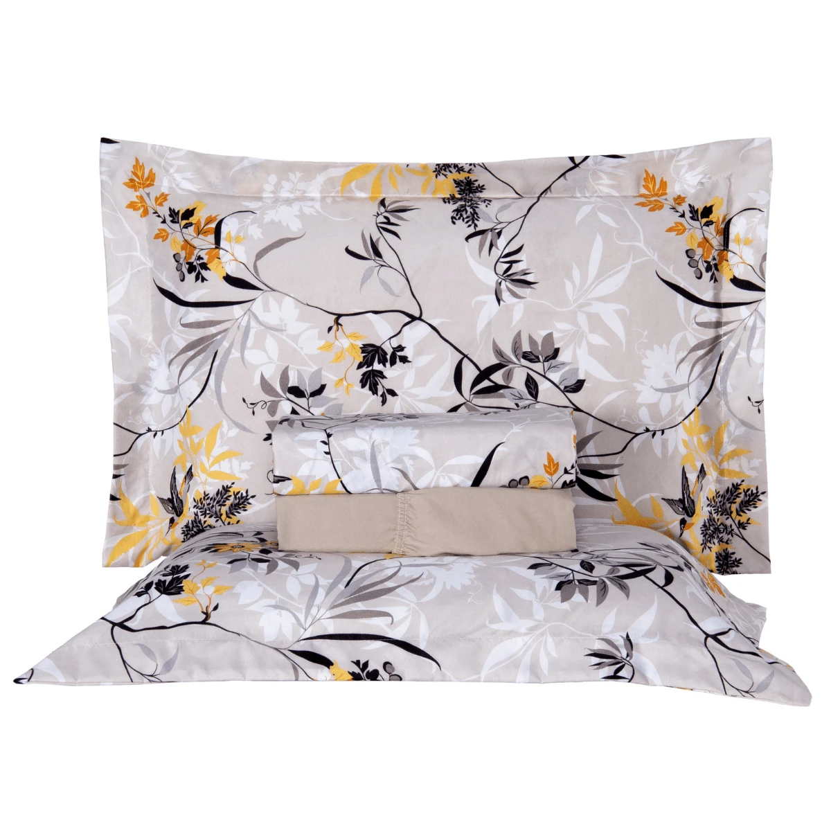 Sheet Sets With Pillowcases - 黃色花 - 查看 1