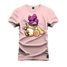 Men T-Shirts - 淺粉色 - 查看 1