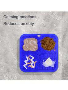 1 Miếng Ngẫu nhiên Silicone Thú cưng Liếm mat , Cốc hút Chiếu ăn thú cưng , Chậm Món ăn Tấm lót , Chó Liếm Cái mâm - Nhiều màu - Xem 4