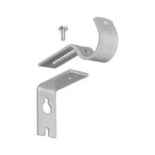 Soporte para Barra de Cortina, se Adapta a Barra de Cortina de hasta 1 Pulgada, Juego de 2, Soportes de Barra de Cortina Ajustables Resistentes para Barra de Cortina de 1 Pulgada. - Plateado - Ver 7