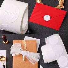 Un Adhesivo De Sello Relieve Con Textura Rugosa, Papel Artístico Y Etiqueta Autoadhesiva. Gracias Por Su Atención. Adhesivo Al Por Mayor - Blanco - Ver 3