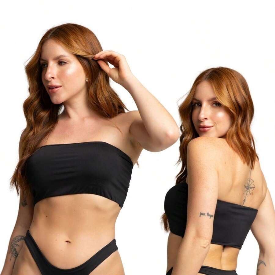 Plus Size Bras & Bralettes - 黑色 - 查看 1