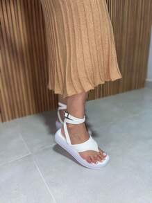 Women Heeled Sandals - 白色 - 查看 6