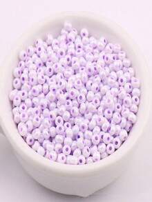 330 cái 3MM Siêu Tốt Mẫu vật liệu sản xuất Óng ánh Kem Màu sắc Hạt thủy tinh 8/0 Tròn Hạt thủy tinh Đối với DIY Kết cườm - 3 mm - Xem 32