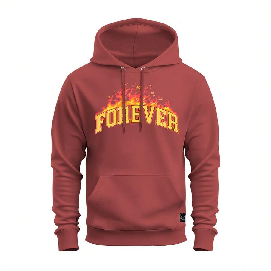 Men Sweatshirts - 紅色 - 查看 1