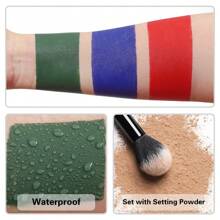 Face Body Paint Stick, Makeup Eye Black Sticks For Sports, Foundation Face Painting Kit For HalloweenSpecial Effects Cosplay SFX Costume Stage - Xanh đậm - Xem 3
