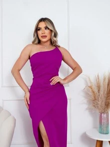 Women Dresses - Purple - View 3