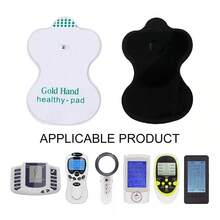 50 Pads Electrodos Parches Para Electroestimulador Tens Ems - Blanco - Ver 4