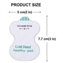 50 Pads Electrodos Parches Para Electroestimulador Tens Ems - Blanco - Ver 2