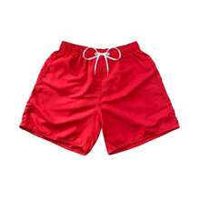 Bermuda Short Praia Masculino Mauricinho Várias Cores Verão - Vermelho - Visão 1
