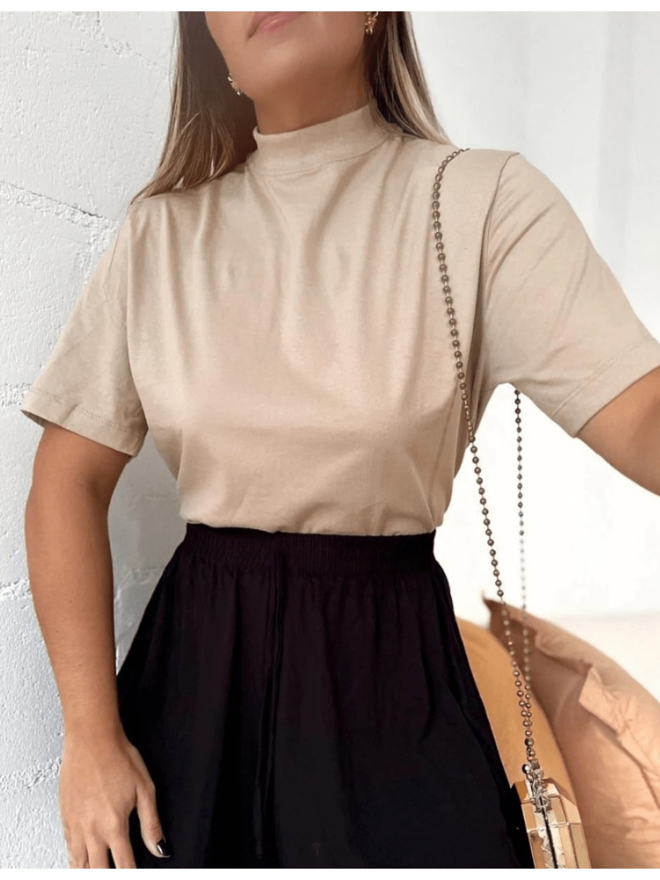 Women Blouses - Beige - View 1