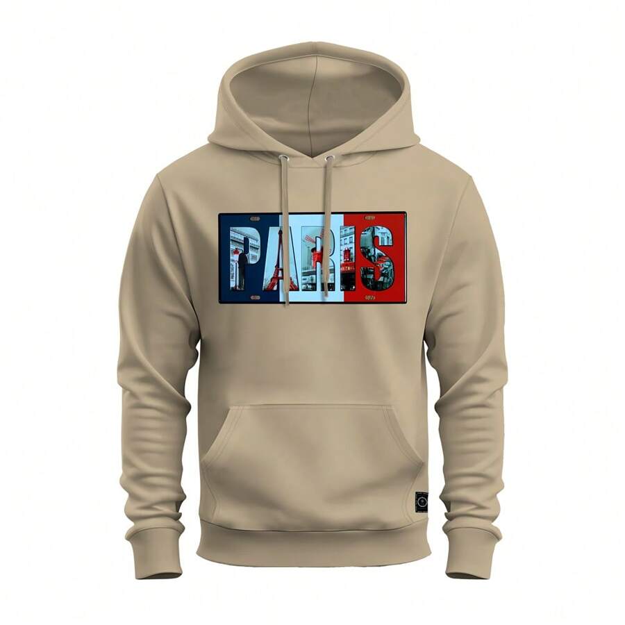 Men Sweatshirts - 米色 - 查看 1