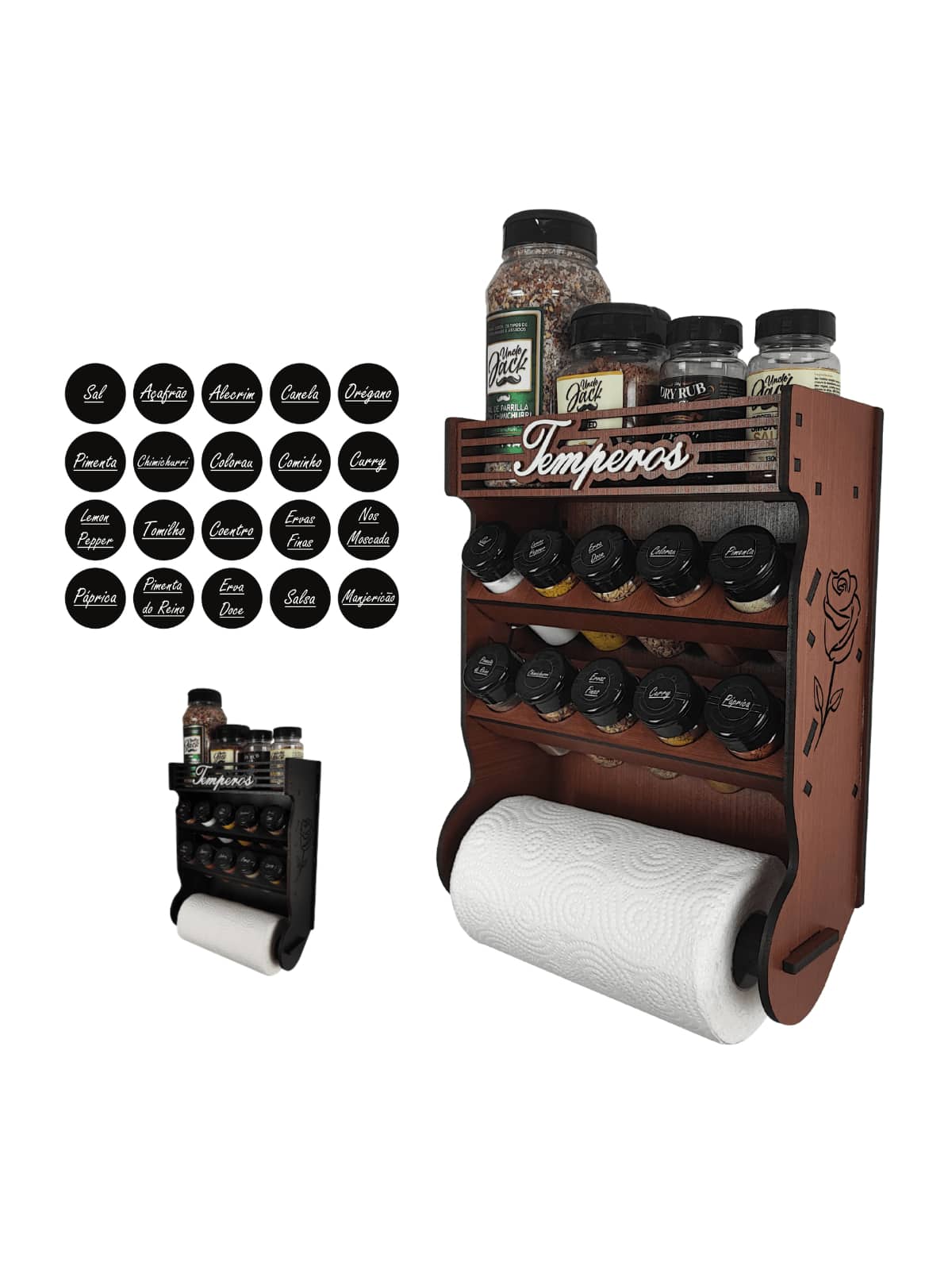 Spice Racks - Rust Brown - View 1