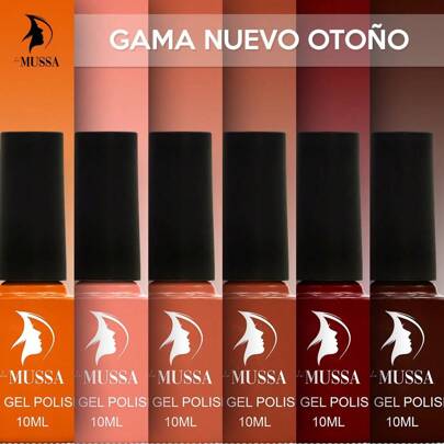 Mussa gel uv semipermanente esmalte para uñas 6 pzs 10ml - a elegir GAMAS ESPECIALES