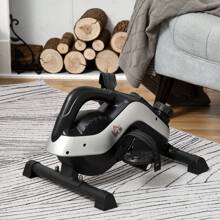 HOMCOM Portable Pedal Exerciser, Mini Exercise Bike With 8 Levels Magnetic Resistance And LCD Display, Cycle Leg Exerciser Sitting Down - Black - View 2