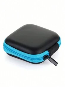 1 Miếng Hình vuông Tai nghe / Cáp dữ liệu / Huy hiệu tiền xu) / Chìa khóa / Tiền Túi bảo quản Với dây kéo Đối với Điện thoại - Màu xanh lam - Xem 6