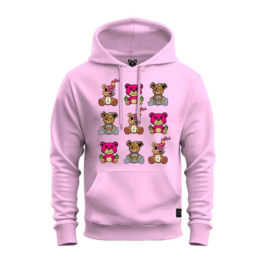 Men Sweatshirts - Baby Pink - View 1