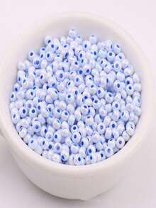 330 cái 3MM Siêu Tốt Mẫu vật liệu sản xuất Óng ánh Kem Màu sắc Hạt thủy tinh 8/0 Tròn Hạt thủy tinh Đối với DIY Kết cườm - 3 mm - Xem 30