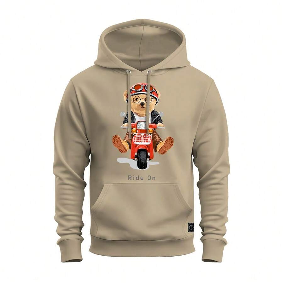 Men Sweatshirts - 米色 - 查看 1
