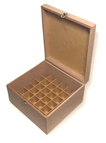 Caixa Para Óleos Essenciais Em MDF Para 36 Unidades Manicure Porta Esmaltes Organizador