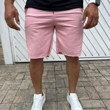 Men Shorts - 玫紅色 - 查看 1