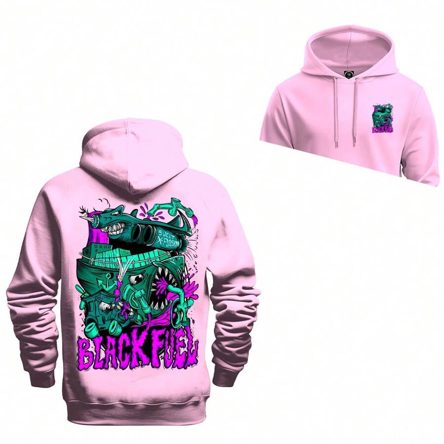 Men Sweatshirts - Màu Hồng baby - Xem 1