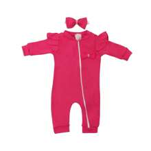 Baby Girls Jumpsuits - Màu Hồng Tươi - Xem 2