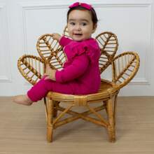 Baby Girls Jumpsuits - Màu Hồng Tươi - Xem 3