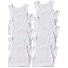 Men's Multi-Item Pack Of 100% Preshrunk White Cotton Lightweight A-Shirts Tank Top Undershirts - 6 Gói Trắng - Xem 7
