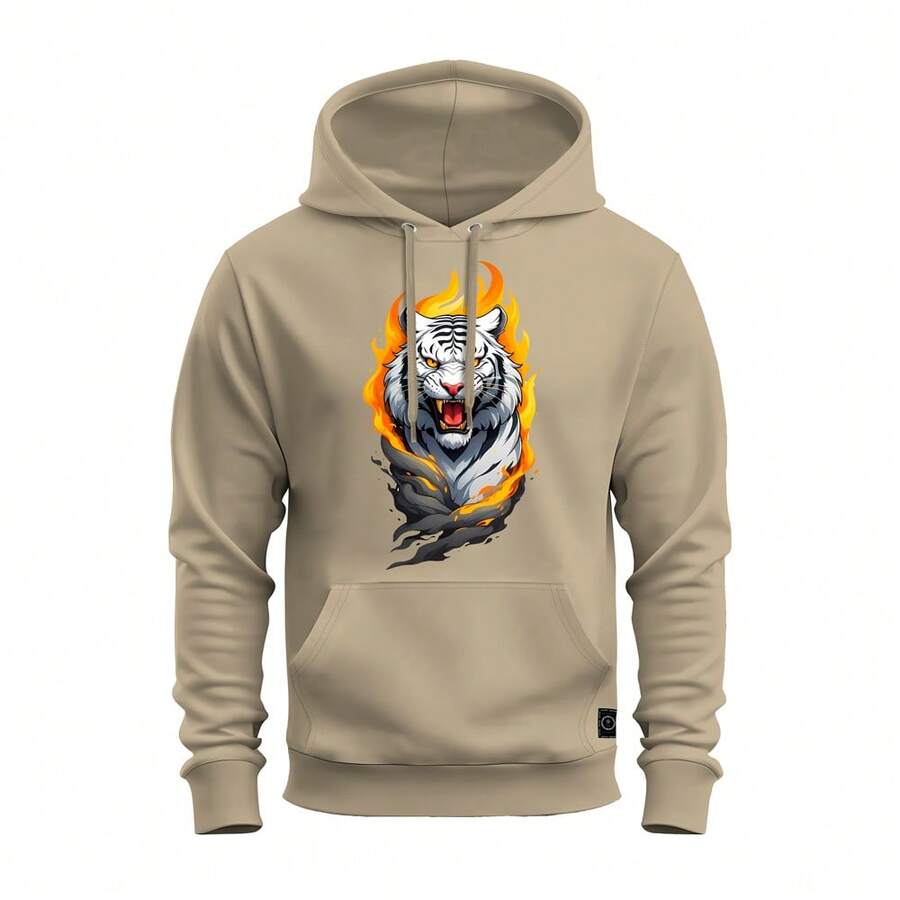 Men Sweatshirts - Màu be - Xem 1