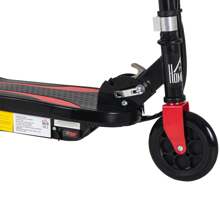 HOMCOM Monopattino Elettrico Pieghevole Altezza Regolabile 82-93cm con Freno Velocità 12km/h, Nero - nero - Visualizzare 5