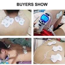 50 Pads Electrodos Parches Para Electroestimulador Tens Ems - Blanco - Ver 5