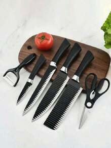 Juego de cuchillos de cocina, set de 5 piezas, juego de utensilios de cocina, oferta del - Multicolor - Ver 1