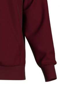 Men Hoodie & Sweatshirt Co-Ords - 酒紅色 - 查看 6