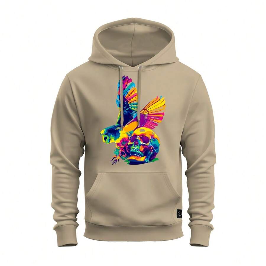 Men Sweatshirts - 米色 - 查看 1