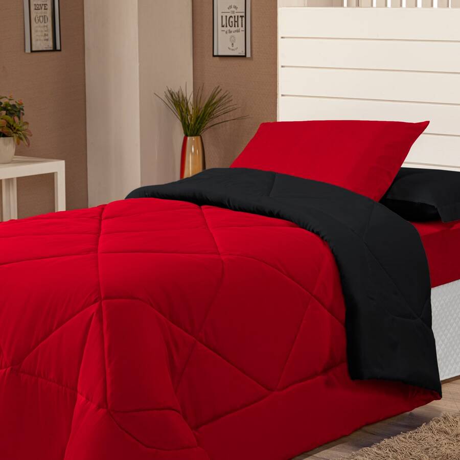 Duvets & Down Comforters - đỏ và đen - Xem 1