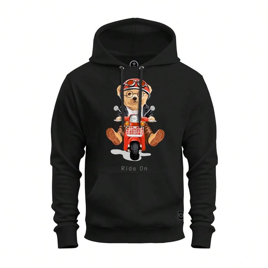 Men Sweatshirts - 黑色 - 查看 1