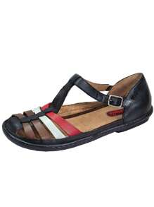Women Flat Sandals - màu đen - Xem 2
