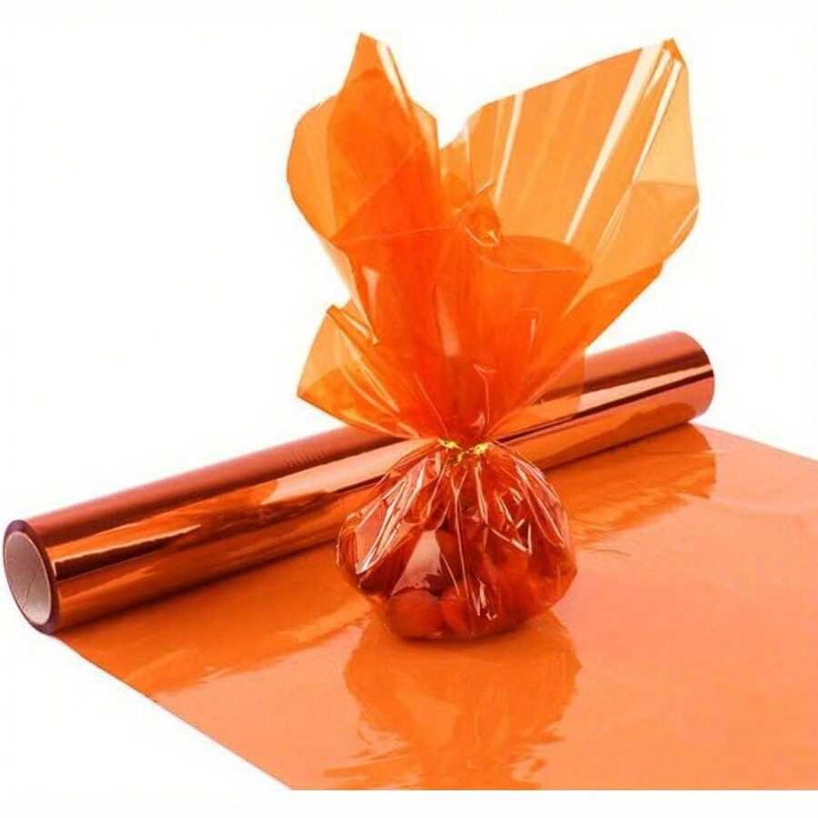 Clear Cellophane Wrap For Halloween Festival, 31.5"/15.7" X 100ft/50ft