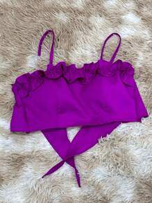 Women Tops - 紫色 - 查看 3