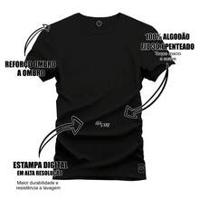 Premium Cotton Comfortable Evil Bear Printed T-Shirt - Hitam - View 2
