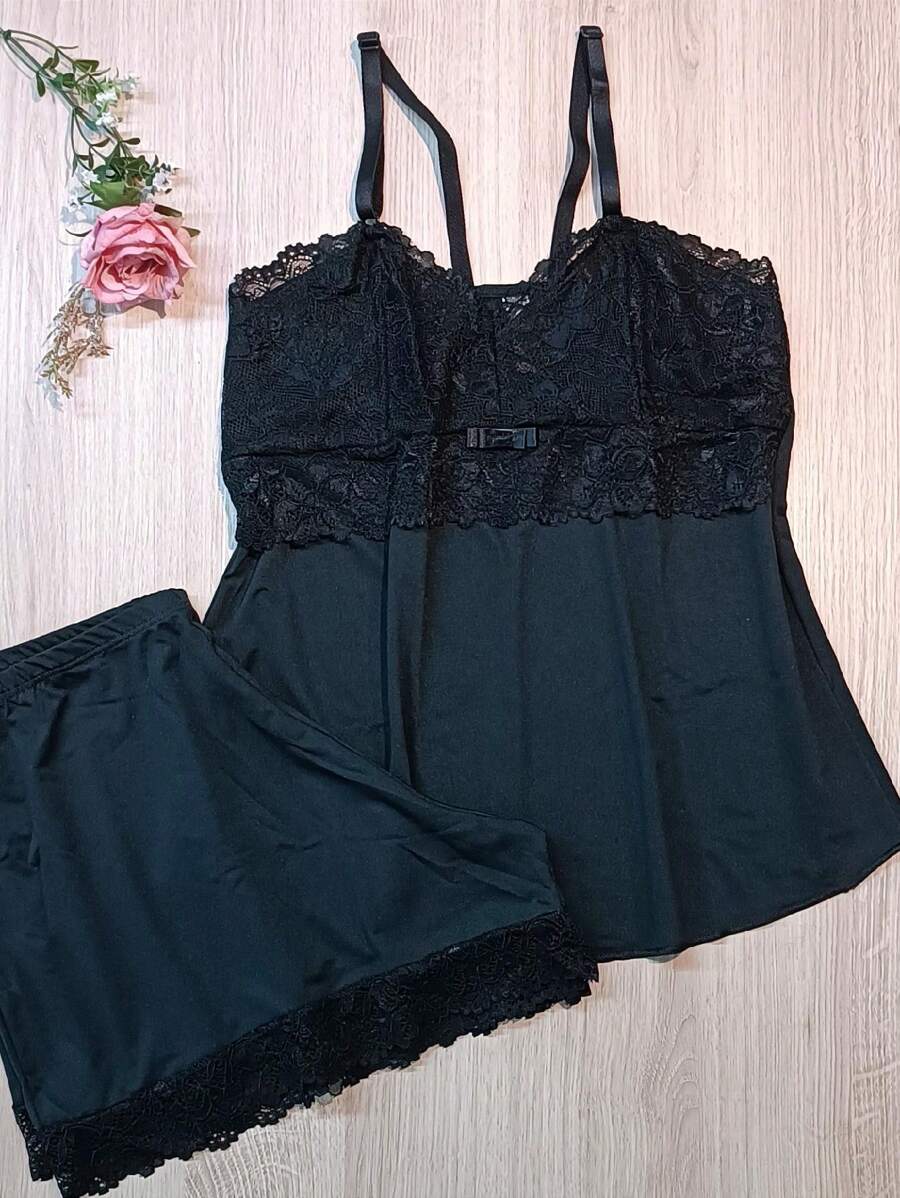 Women Nightgowns & Sleepshirts - 黑色 - 查看 1